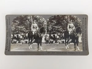 19177 Keystone Stereoview Photo General Pershing Washington DC Riding Horse - Picture 1 of 8