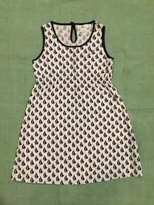 Vineyard Vines Baumwolle weiß blau Segelboot Print ärmelloses Kleid Mädchen Gr. XS - Bild 1 von 7