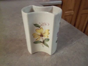 Vintage - FTD Vaso Fiore Ceramica Floreale Multicolore 1981 - Secla - Portogallo - Foto 1 di 12