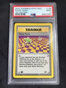Pokemon: Gym Challenge 1st Edition Common: Warp Point 126/132 PSA 9 - Picture 1 of 6