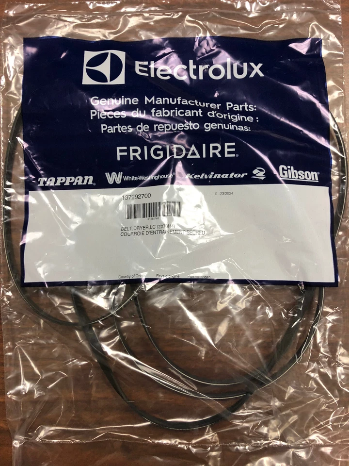 137292700 Genuine OEM Frigidaire Electrolux Dryer Belt F4