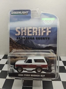 Greenlight 1994 Ford Bronco XLT 4x4 Sceriffo LONGMIRE ABSAROKA COUNTY 4wd Soccorso - Foto 1 di 3
