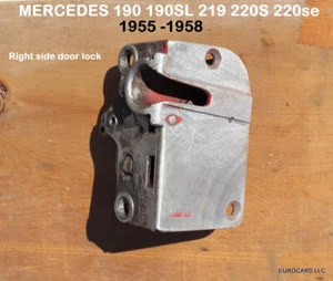 MERCEDES W128 W180 190SL RIGHT FRONT DOOR LOCK LATCH CATCH w121 w120 - Picture 1 of 6