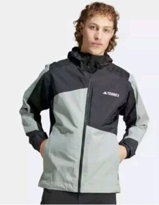 Chaqueta Adidas TERREX Xperior Hybrid RAIN.RDY $280 Verde IP1419 Para Hombre Talla Mediana - Imagen 1 de 16