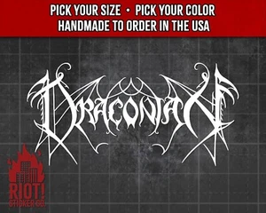 Draconian Decal for Cars, Trucks, Laptops, Doom Metal Decal Sticker - Picture 1 of 6