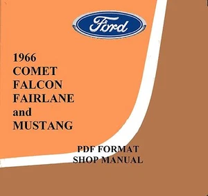 Ford Mercury 1966 service shop manual Mustang Comet Fairlane Falcon Repair - Bild 1 von 3