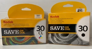 Kodak 30 Black And Tri-Color Genuine Ink Cartridges New Sealed - Picture 1 of 7