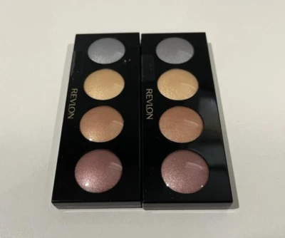 2 PCS REVLON ILLUMINANCE CREAM EYE SHADOW PALETTE #715 PRECIOUS METALS 0.12 OZ - Image 1 of 2