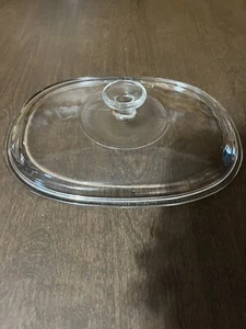 Pyrex Tapa Ovalada 11” X 8.5” Tapa de Repuesto Transparente DC1.5.C Tapa de Vidrio Solo - Imagen 1 de 12