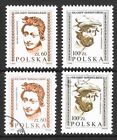 1982 Polen Komplettset 2 Briefmarken geschnitzte Köpfe aus Schloss Wawel sowohl postfrisch als auch CTO