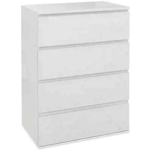 High Gloss Chest of Drawers, 4-Drawer Storage Cabinets, Modern Dresser, Storage  - Picture 1 of 11
