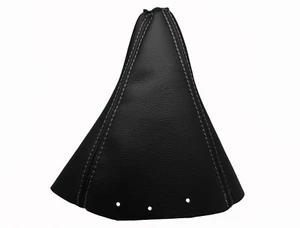 Grau Faden Echtlede Schaltmanschette Schaltsack Für HYUNDAI TERRACAN 2001-2008 - Picture 1 of 1