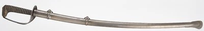 RARE WWI US 1906 Experimental M1905 Ames AS Co Sword Officer STEEL Scabbard - Image 1 of 4