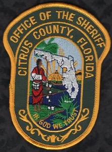 Citrus County Florida Sheriff Shoulder Patch - Picture 1 of 2
