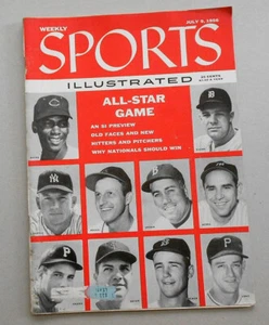 1956 July 9 Sports Illustrated Magazine - Mickey Mantle, Berra, Banks Cover - Picture 1 of 5