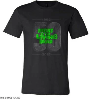 Night of the Living Dead 50th Anniversary Black T-shirt New Official Men's  - Image 1 of 4