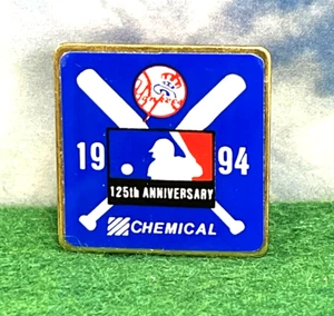 1994 PIN DE LOS YANQUIS DE NUEVA YORK 125 ANIVERSARIO PIN BANCO QUÍMICO - Imagen 1 de 1