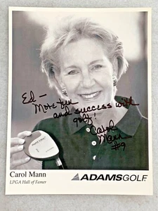VINTAGE!!!  LPGA HALL OF FAMER CAROL MANN HANDSIGNIERTES GOLFFOTO!!!  C5 - Bild 1 von 2