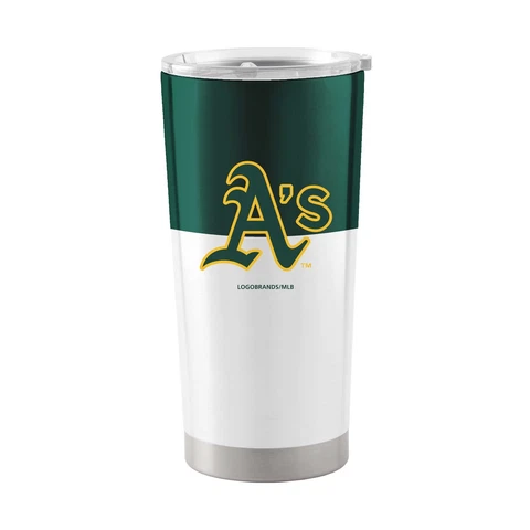 Oakland Athletics 20oz. Colorblock Stainless Steel Tumbler Cover