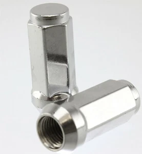 (32) 2" Tall Chrome Lug Nuts | 13/16" Head Fits F250 Truck Heavy Duty - Picture 1 of 3