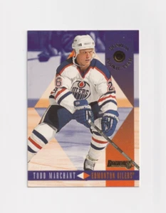 1995-96 Donruss ROOKIE TEAM insert # 8 Todd Marchant EDMONTON OILERS - Picture 1 of 3