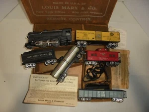 MARX VERY NICE VINTAGE TINPLATE TRAIN SET O GAUGE - Picture 1 of 6