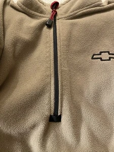 Giacca uomo vintage Cutter & Buck in pile con coulisse Chevrolet emblema XL - Foto 1 di 7