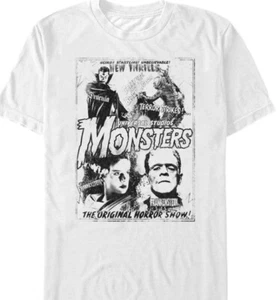Camiseta Universal Monsters Cualquier Talla Juvenil o Adulto Drácula Frankenstein Momia - Imagen 1 de 1
