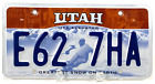 Utah License Plate- E62 7HA -Life Elevated-Greatest Snow on Earth-Ski-Expired