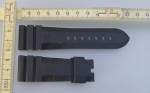 Uhrenarmband schwarz Kautschuk passend Panerai Dornschliesse neuwertig Top 26mm