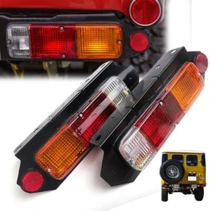FIT 1965-1984 TOYOTA LAND CRUISER BJ42 FJ40 FJ45 HJ47 REAR TAIL LIGHT METAL PAIR - Picture 1 of 8