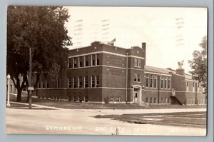 Sac City Iowa IA Gymnasium Real Photo Postcard RPPC 1943 - Picture 1 of 2