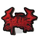 CELTIC FROST red logo shaped   EMBROIDERED PATCH
