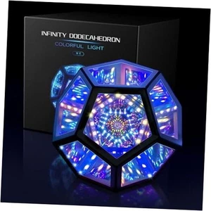 Infinity Mirror Light Infinite Dodecahedron Color Art Light for Gaming Room - Picture 1 of 8