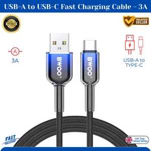BRAND NEW USB-A to TYPE-C Charging Cable, 3A Fast Charging - 1 meter Cable - Picture 1 of 3
