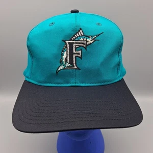 Vintage Florida Marlins Twins Adjustable Snapback Baseball Hat Cap - Picture 1 of 7