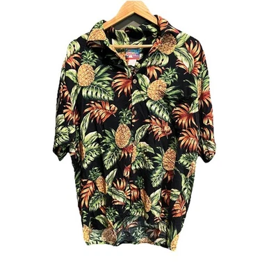 Reyn Spooner Joe Kealoha's Hawaiian Pineapple Men's Button Down Shirt Size Large - Image 1 of 4