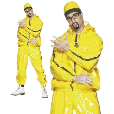 Traje de gángster rapero años 90 Ali G disfraz disfraz para hombre Scouser chándal M L Foto 1 de 2