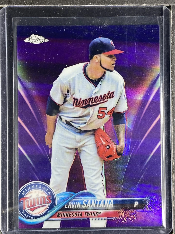 Santana, Ervin - 2018 Topps Chrome - Purple - 266/299 - Image 1 of 1