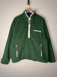 Tory Burch Sport Jacket Womens Small Nylon Reversible Fleece Pullover 24x27.5 - Picture 1 of 10
