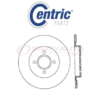 Centric C-TEK Disc Brake Rotor for 2002-2004 Ford Focus 2.0L L4 - Kit Set os Foto 1 de 4