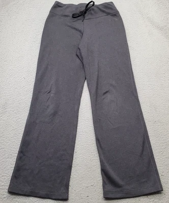 Pantalones deportivos The North Face acampanados para mujer pequeños grises calce relajado cintura con cordón Foto 1 de 4