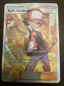 Red's Challenge Full Art Holo Card 213/214 Sm-Unbroken Bonds Hp Condition - Picture 1 of 4