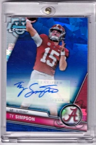 Bowman Chrome Ty Simpson Auto Sapphire Edition 2023 #PA-TYS (RC) - Imagen 1 de 2