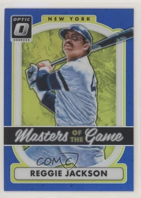 2017 Panini Donruss Optic Masters of the Game Blue Prizm /149 Reggie Jackson HOF - Image 1 of 2