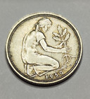 50 Pfennig Münze / 1950 F Bundesrepublik Deutschland