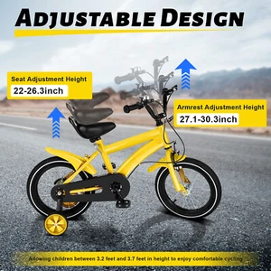 14 Zoll Kinderfahrrad Jungen Mädchen Fahrrad ab 3-6 Jahre mit Hilfsrad Rad Bike - Bild 1 von 14