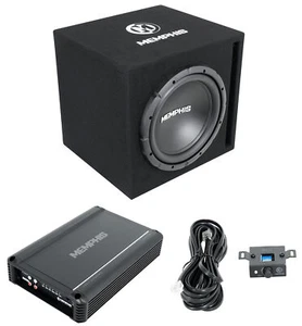 Memphis Audio SRXE112VP 12" 500w SRX Car Subwoofer Enclosure+Amplifier Package - Picture 1 of 12