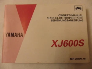 Yamaha XJ600S Owners Manual Riders Handbook - Picture 1 of 8