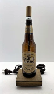 Sam Adams Winter Beer Table Desk LAMP Bar Lounge Decor Beer Bottle Party Light - Picture 1 of 4
